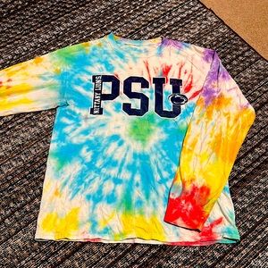 Penn State University Tye Die Hand- Dyed T-shirt